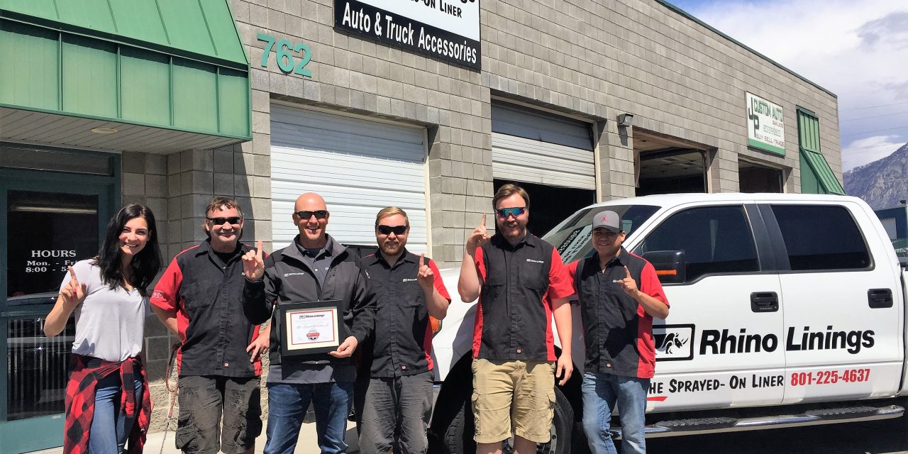 Featured Applicator of the Year – Rhino Linings of Utah County