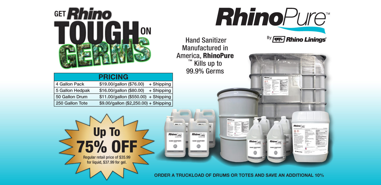 RhinoPure Hand Sanitizer 75% Off
